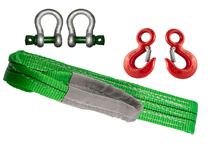 flat belt tow rope kit